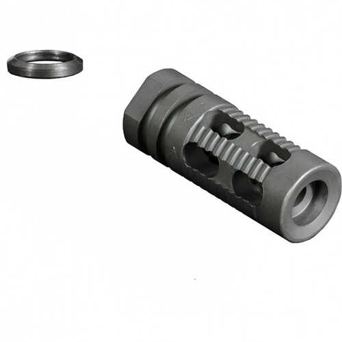 Yankee Hill 285M2 Phantom Comp/Brake With Smooth End, 1/2"-28 tpi Threads 2.25" OAL For 5.56mm